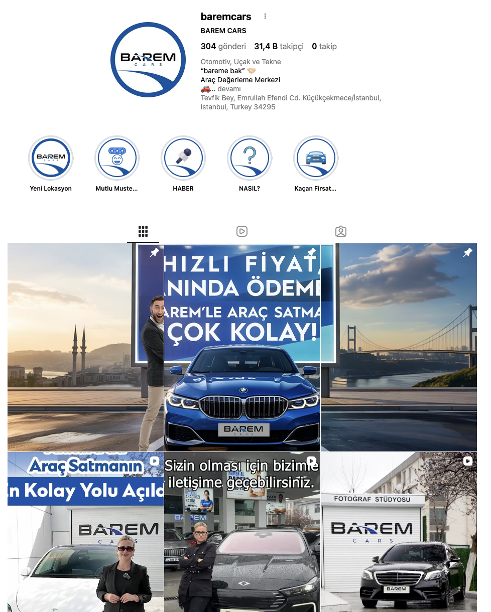 Barem Cars Instagram