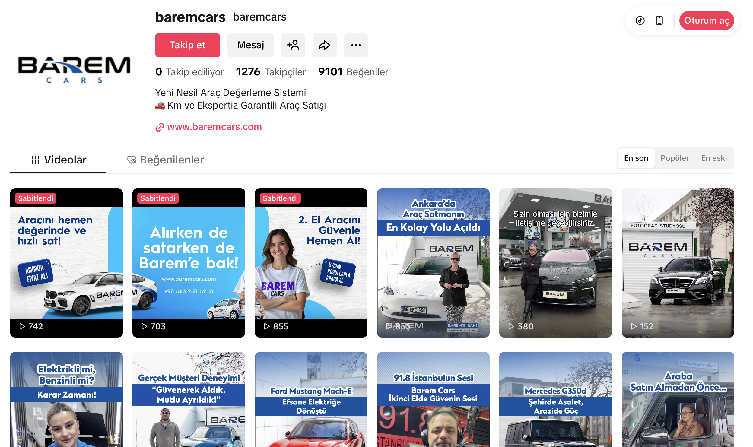 Barem Cars TikTok
