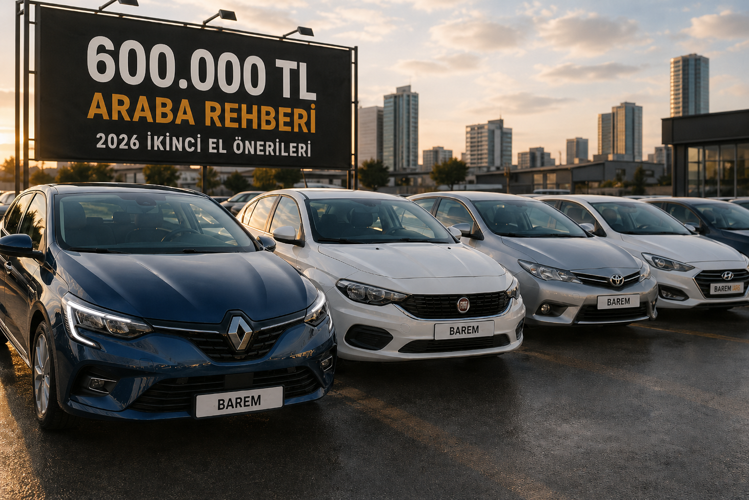 600.000 TL Araba Rehberi: 2026 İkinci El Önerileri